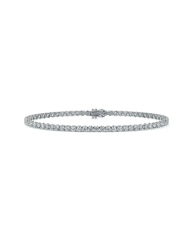 3.0 Ct Diamond Tennis Bracelet In 14K Gold