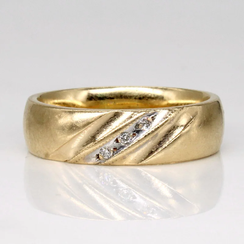 Diamond Bypass Ring | 0.03ctw | SZ 8 |