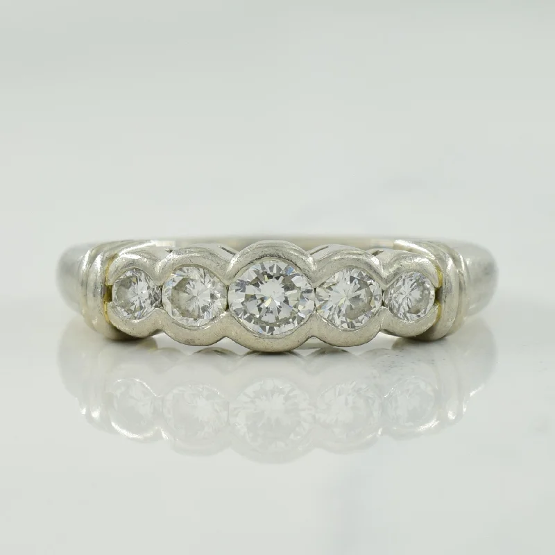 Five Stone Diamond Ring | 0.46ctw | SZ 5.75 |