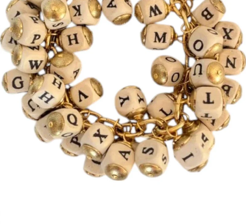 Women's The Alphabet Bracelet In Gold