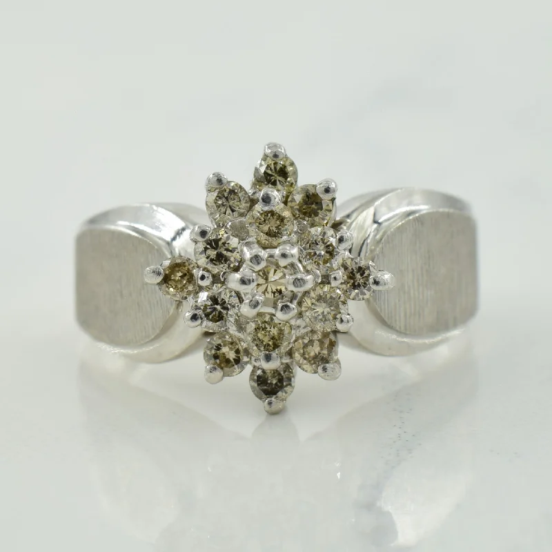 Tapered Cluster Diamond Ring | 0.45ctw | SZ 6 |