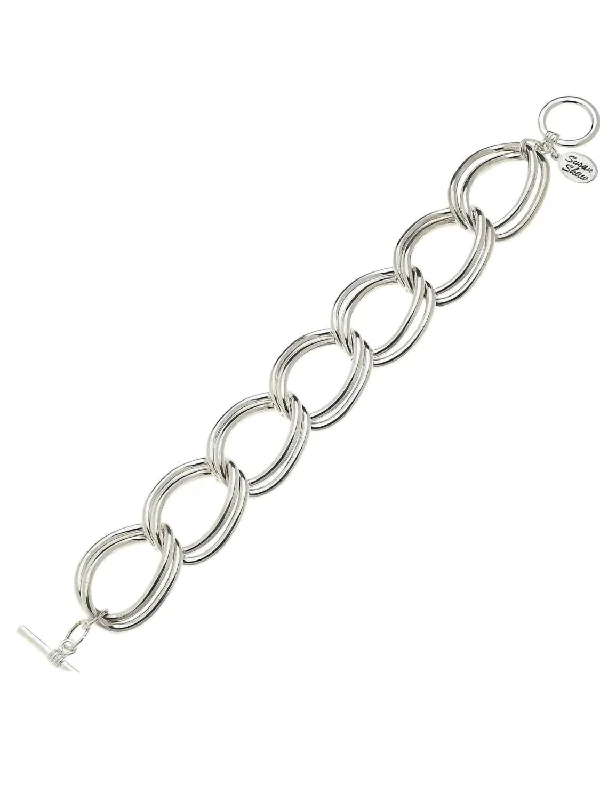 Smooth Chain Bracelet In Silver