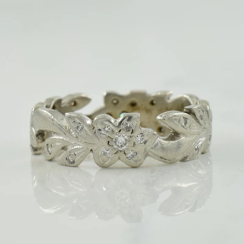 Diamond Floral Ring | 0.20ctw | SZ 5.25 |