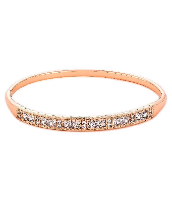 Waterproof Rose Gold Plated Diamond Bracelet