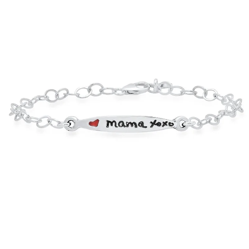 Women's Colorful Words Enamel Bracelets - Mama In Sterling