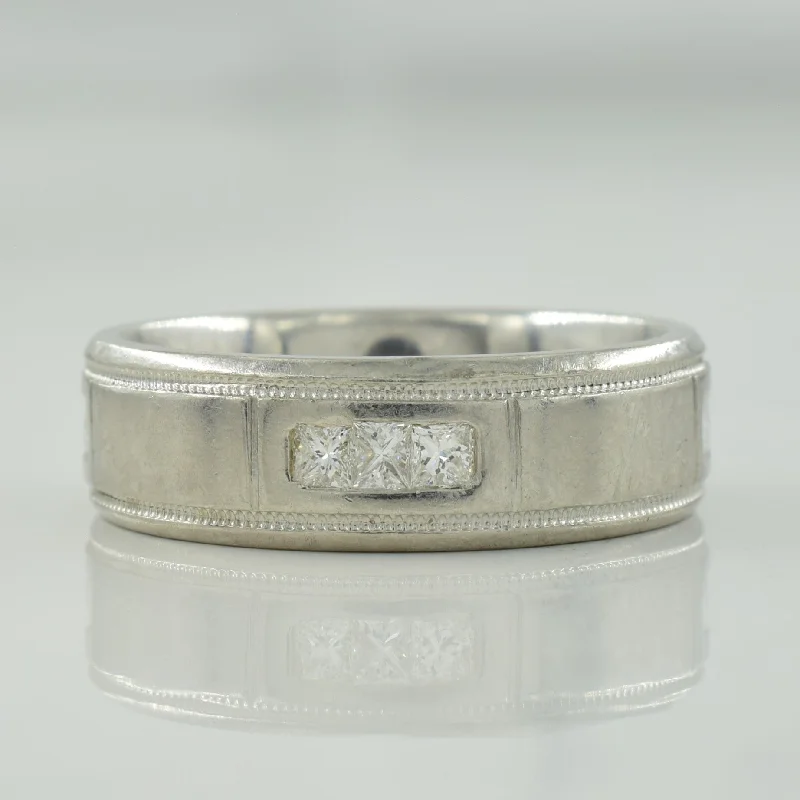 Platinum Diamond Band | 0.50ctw | SZ 8 |