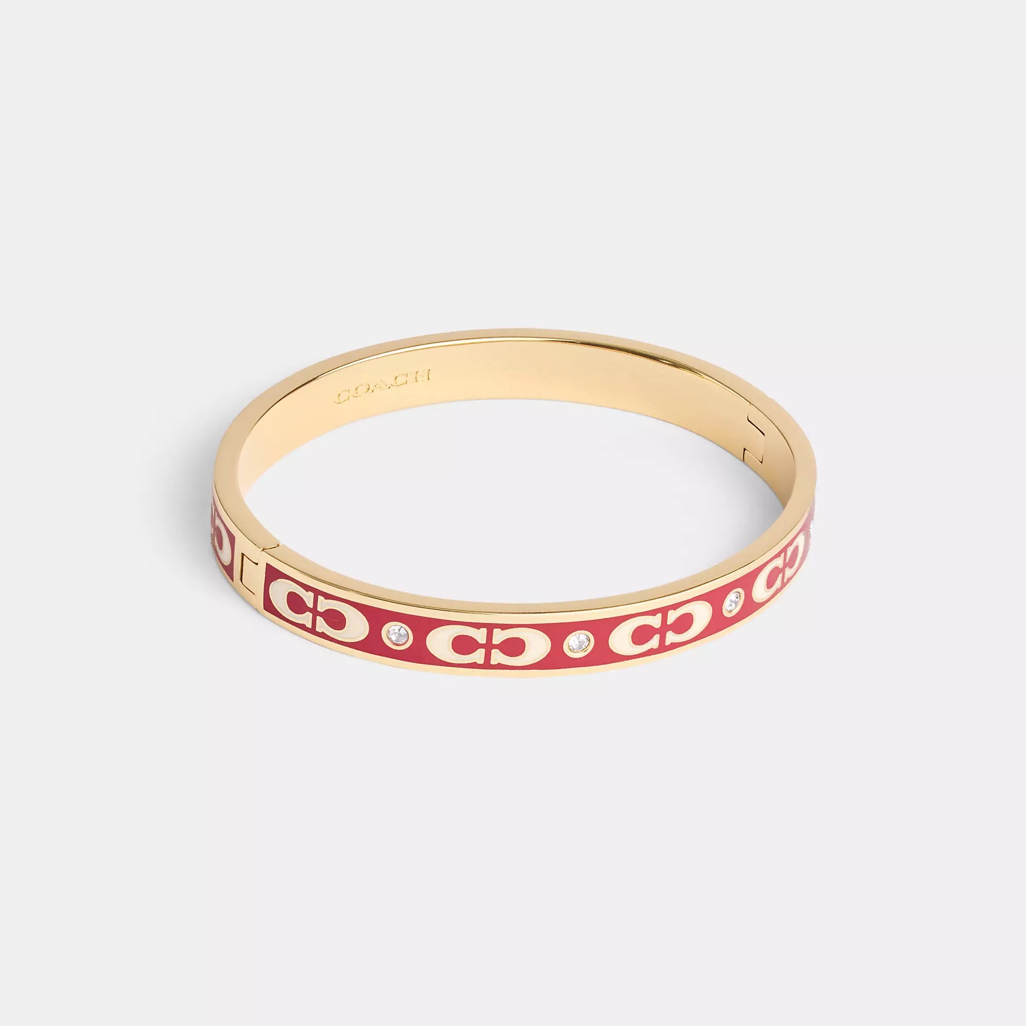 Coach Outlet Signature Enamel Hinged Bangle