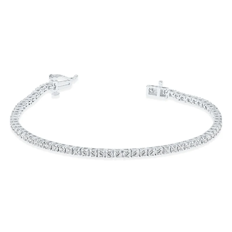 4 Carat Tw Diamond Tennis Bracelet In 14K White Gold