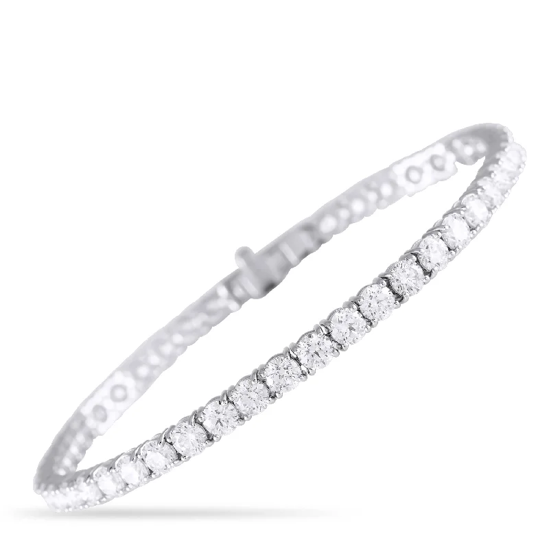 LB Exclusive 14K White Gold 7.45ct Lab Grown Diamond Tennis Bracelet MF07-121824