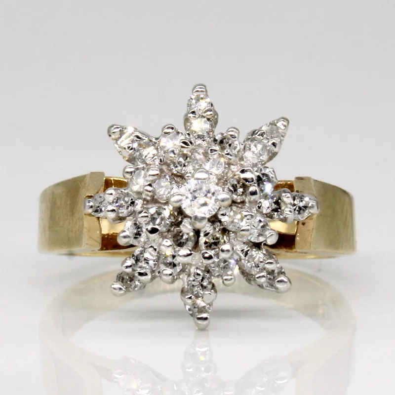 Diamond Cocktail Ring | 0.35ctw | SZ 5.25 |