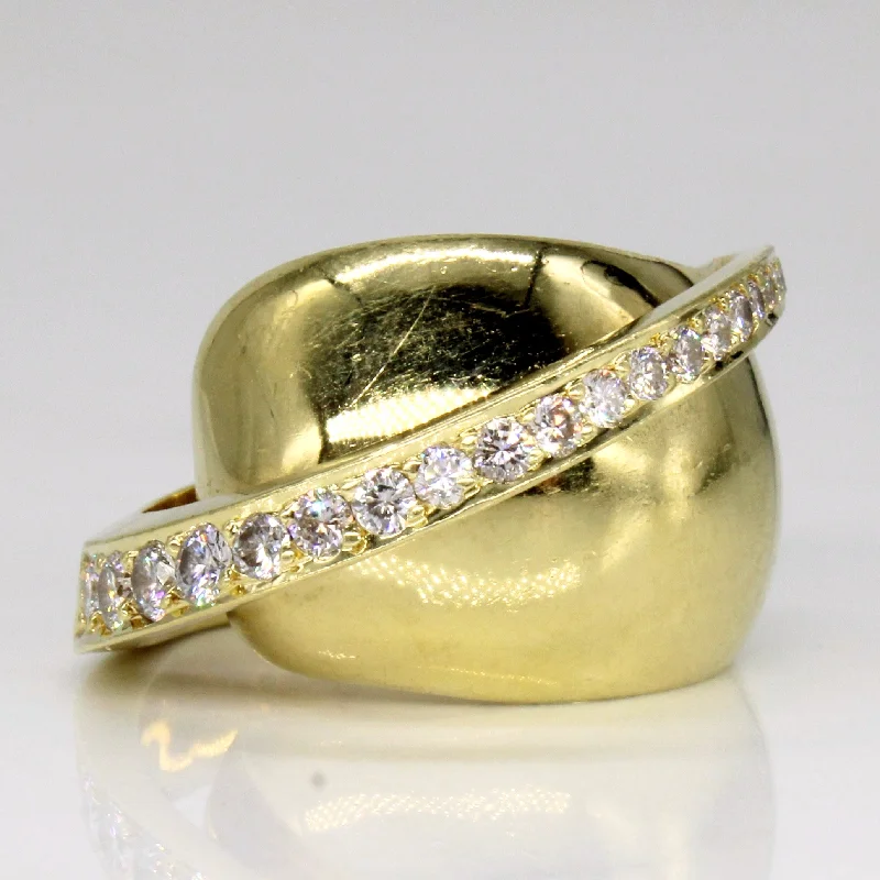 Graduated Diamond 18k Ring | 0.56ctw | SZ 5.75 |