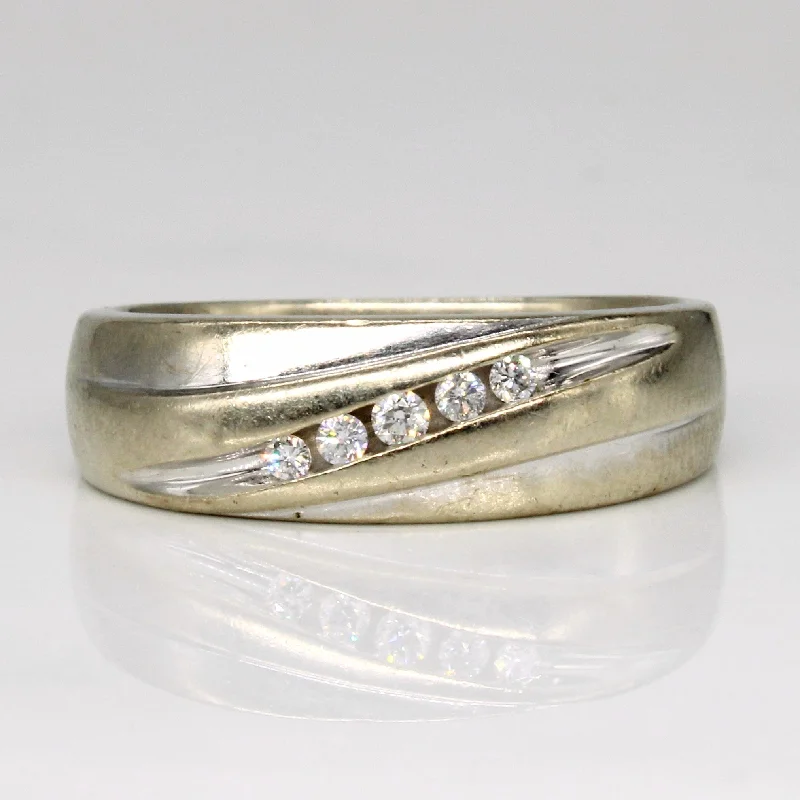 Channel Set Diamond Ring | 0.12ctw | SZ 10 |