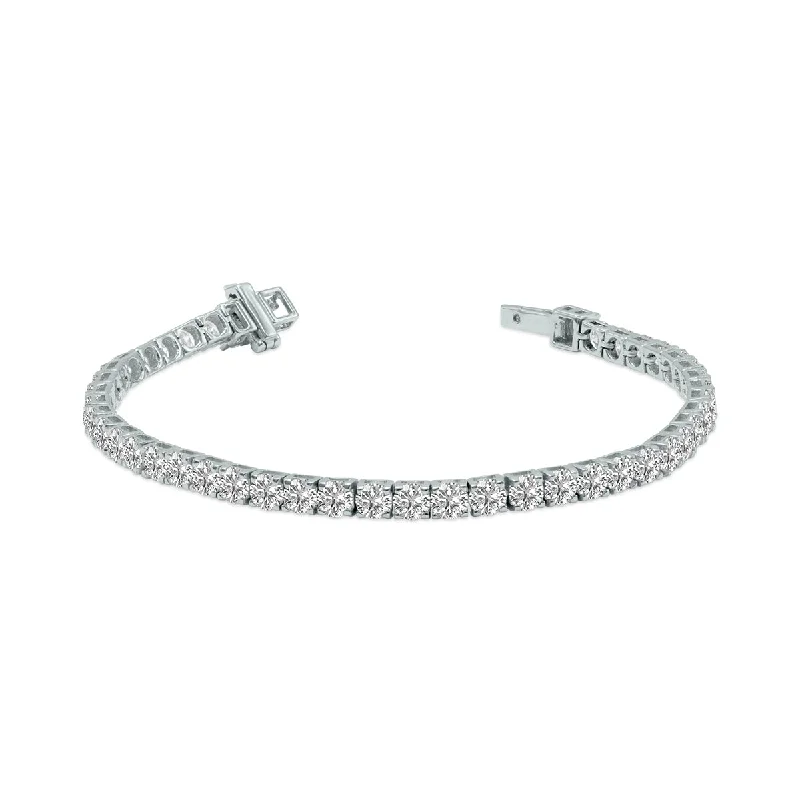 9 Carat Tw Lab Grown Diamond Tennis Bracelet In 14K White Gold