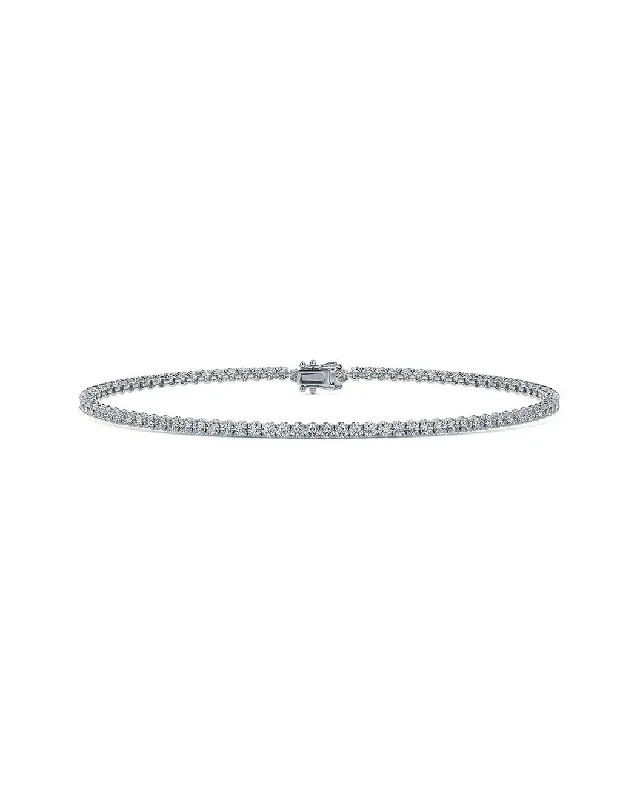 2.0 Ct Diamond Tennis Bracelet In 14K Gold