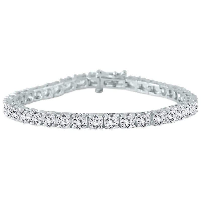 Premium Quality 10 Carat Tw Diamond Bracelet 18K White Gold