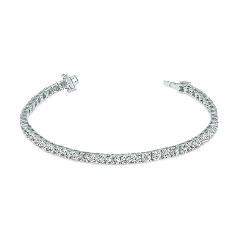 6 Carat Tw Lab Grown Diamond Tennis Bracelet In 14K White Gold