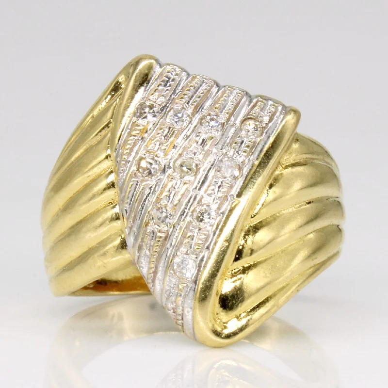 Diamond Waterfall Ring | 0.10ctw | SZ 7.25 |