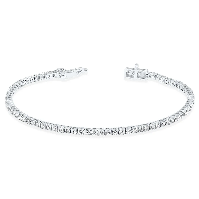 2 Carat Tw Diamond Tennis Bracelet In 14K White Gold