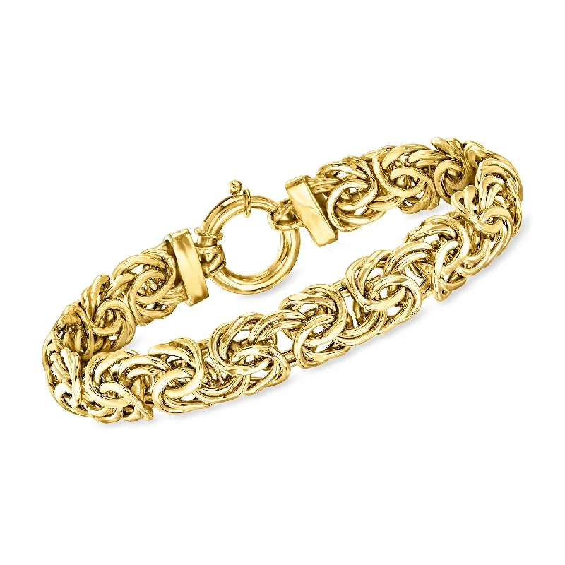 Ross-Simons 18kt Yellow Gold Byzantine Bracelet