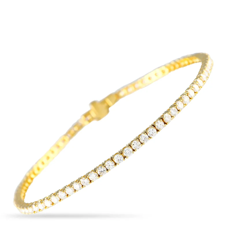 LB Exclusive 14K Yellow Gold 2.55ct Lab-Grown Diamond Tennis Bracelet MF12-100924 MF10-121824