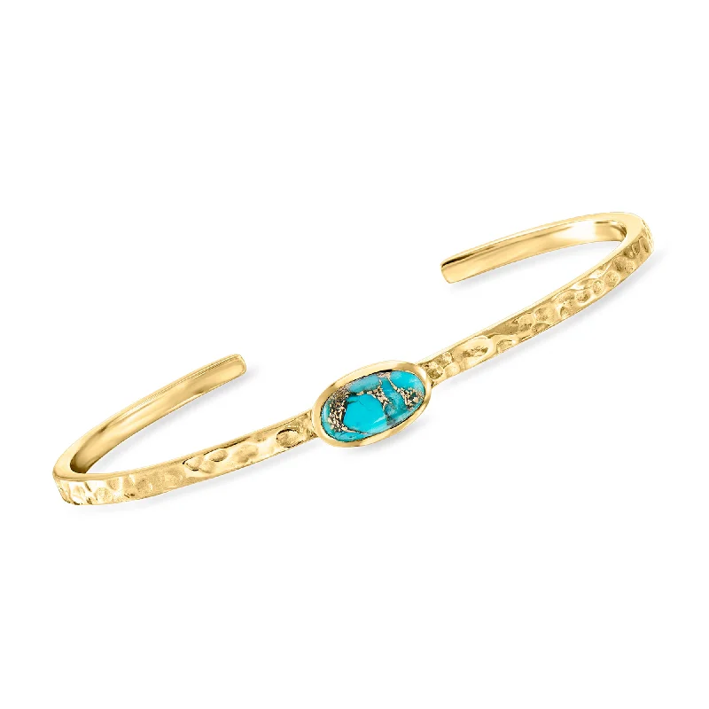 Ross-Simons Turquoise Slender Cuff Bracelet