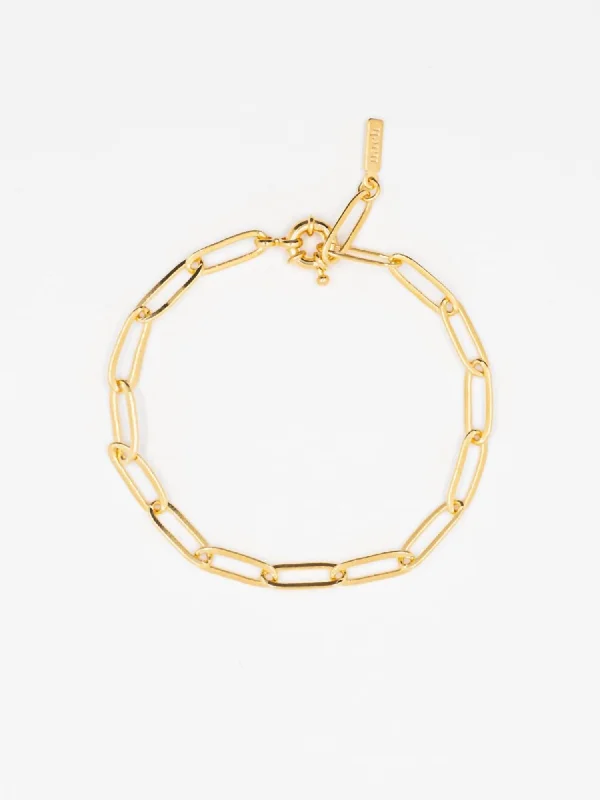 Women's Bare Chain Bracelet In Gold