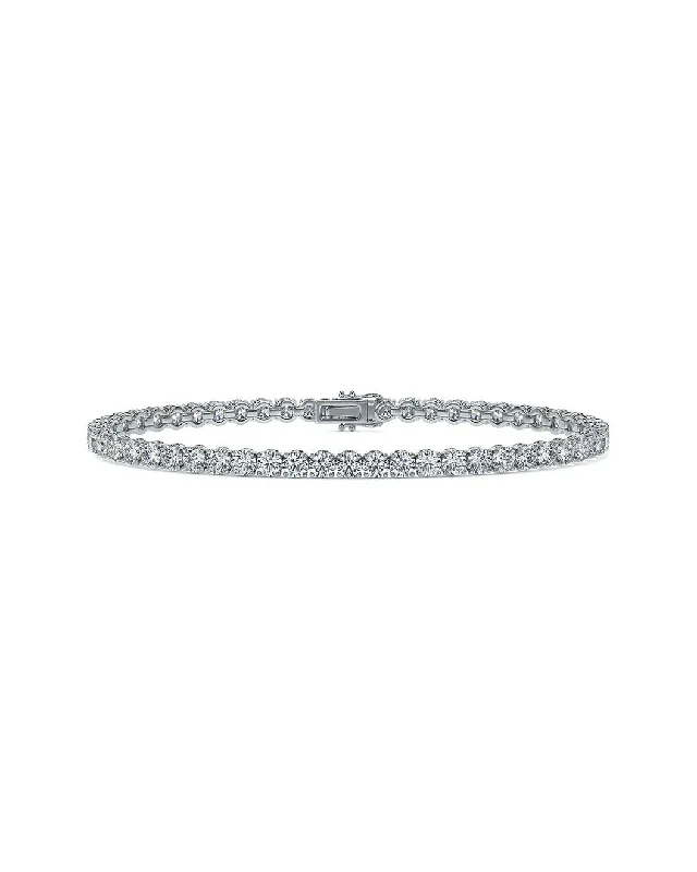 5.0 Ct Diamond Tennis Bracelet In 14K Gold