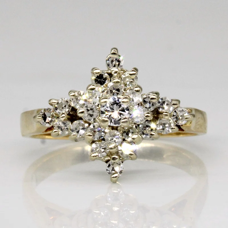 Diamond Cocktail Ring | 0.40ctw | SZ 6.25 |