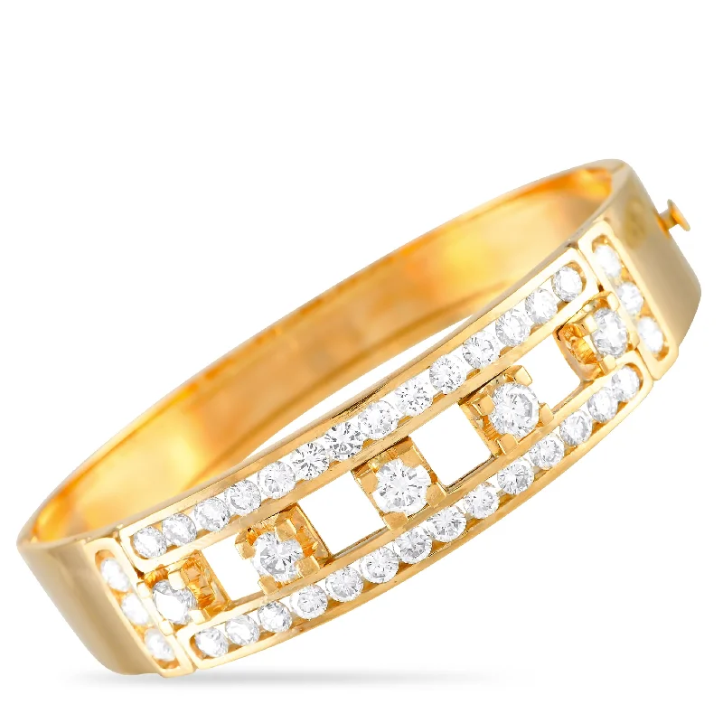 LB Exclusive 18K Yellow Gold 5.25ct Diamond Bracelet MF05-122024