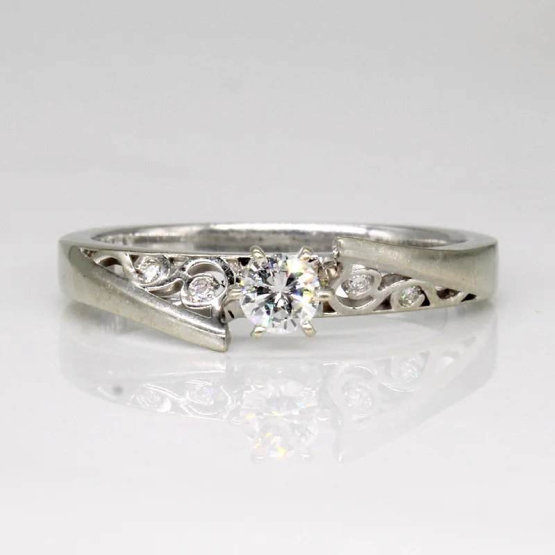 Diamond Engagement 14k Ring | 0.27ctw | SZ 10 |