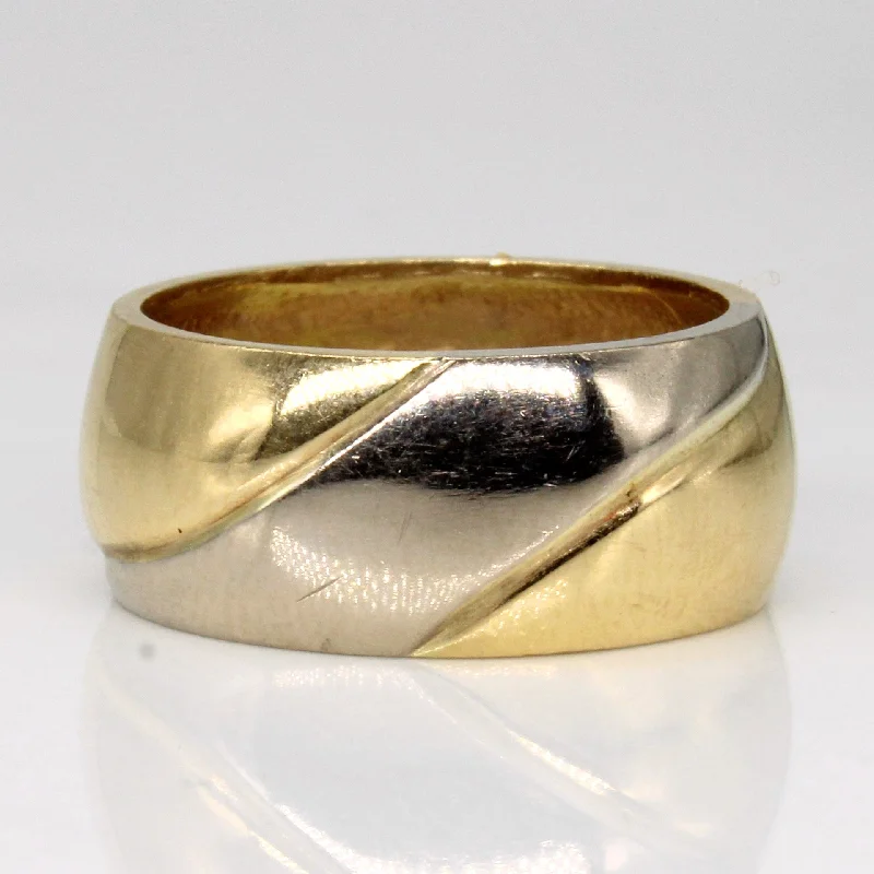 18k Two Tone Gold Band | SZ 6.25 |