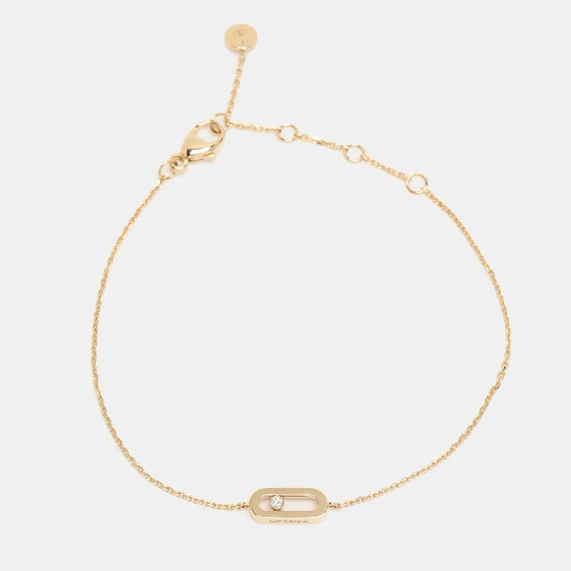 Messika Move Uno Diamond 18K Yellow Gold Bracelet