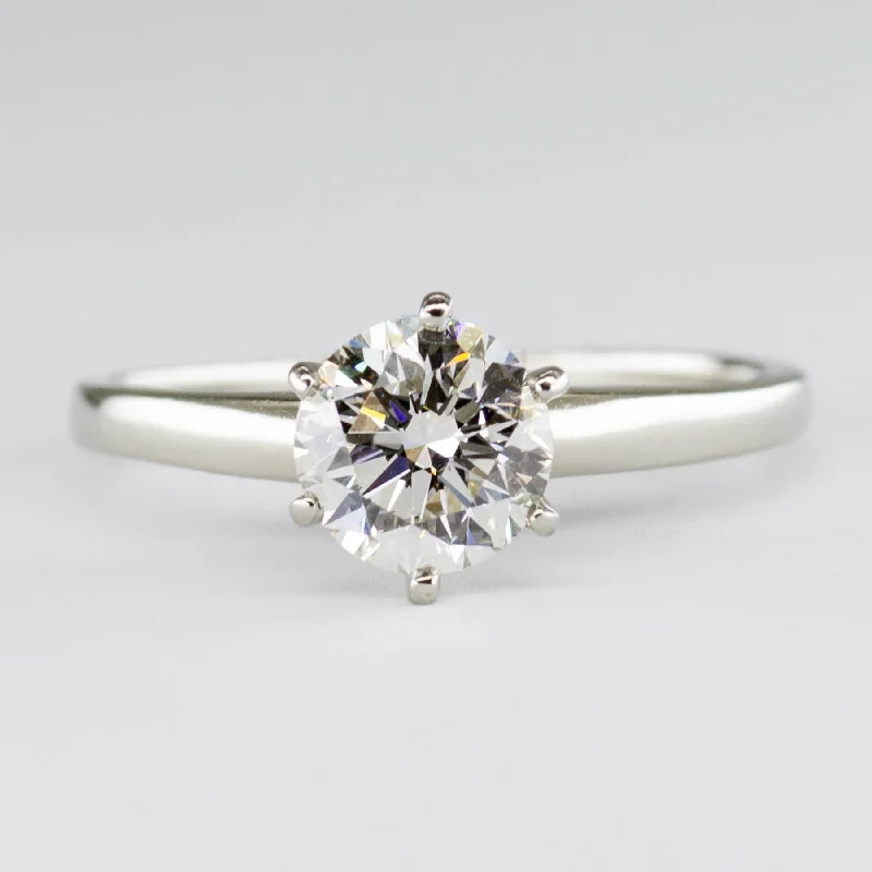 Six Prong White Gold Diamond Solitaire Ring | 1.01ct SI1 I | SZ 6 |