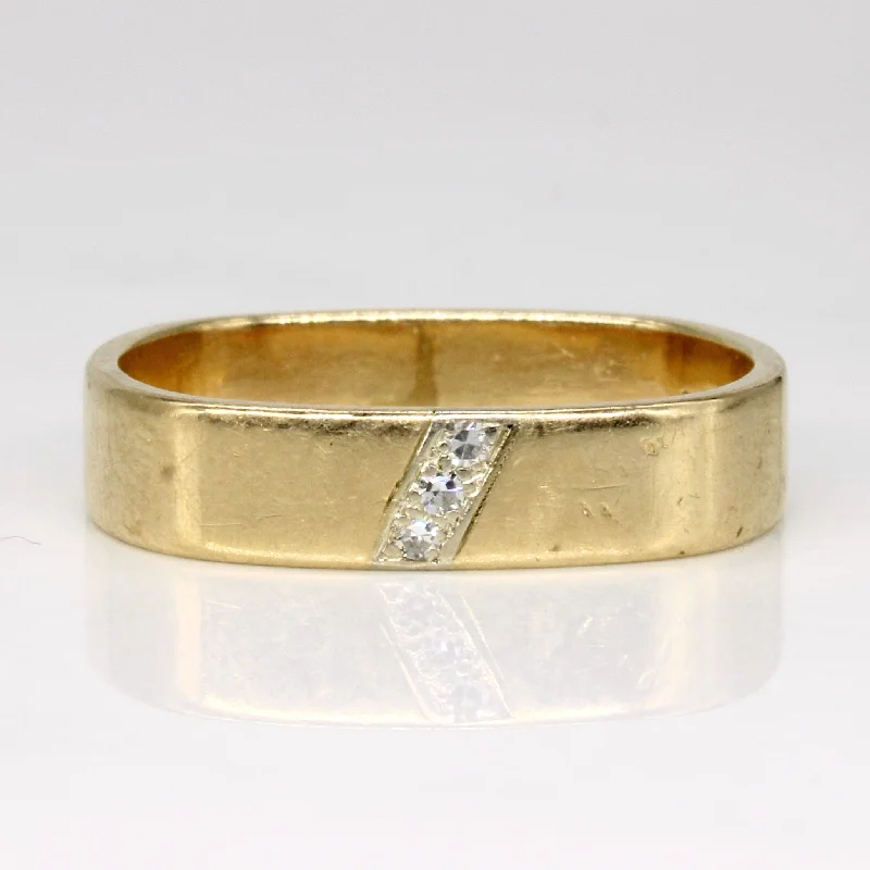 Diamond Soft Square Ring | 0.04ctw | SZ 10.5 |