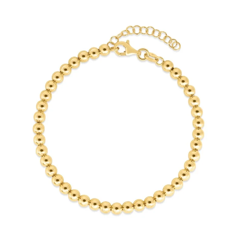 Small Gold Ball Bead Bracelet